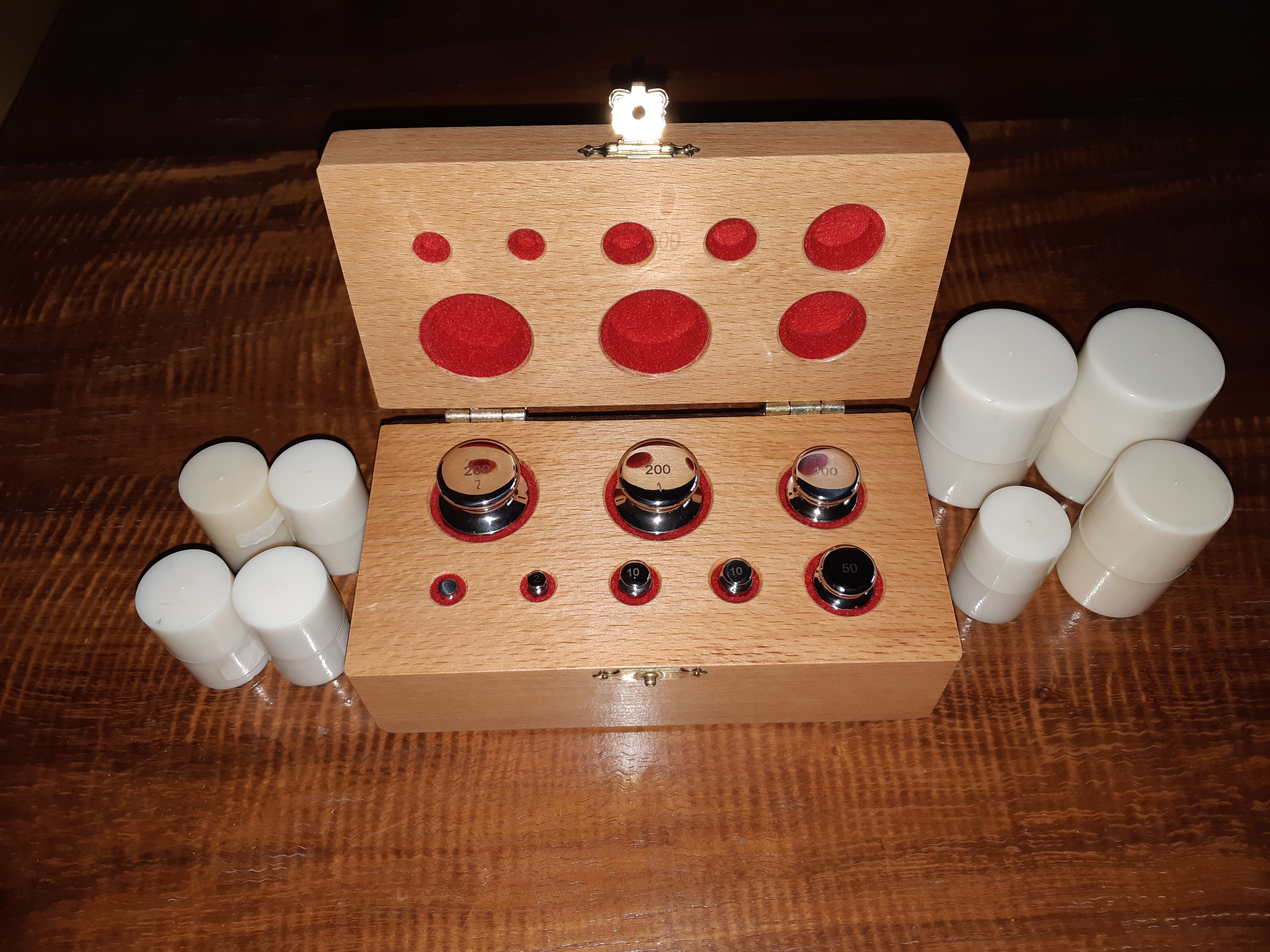 Mass piece kit from Route Calibration and loadcell manufacturing
